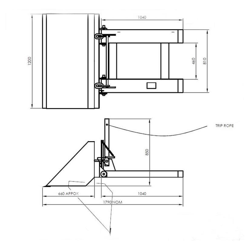 지게차 덤프 호퍼 버킷 details